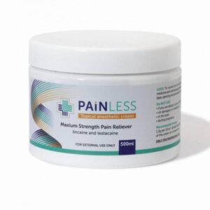 PAINLESS PRE-TREATMENT CREAM 500ml  ( 9% Lidocaine, 3% Tetracaine)
